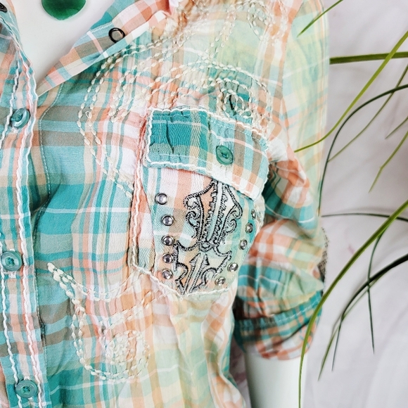 Roar Embroidered Western Shirt - Picture 3 of 9